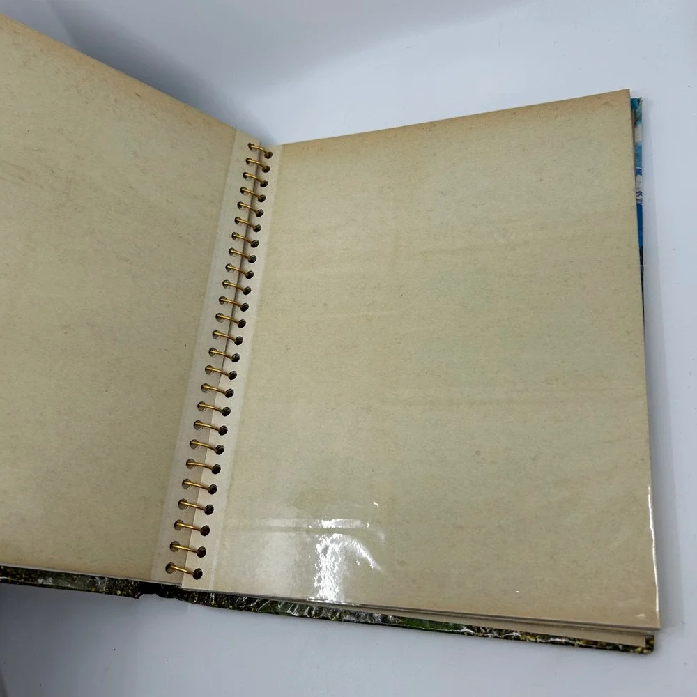 Vintage Castle Paper Photo Album 70s Switzerland Spiez Castle Keepsake Gifting